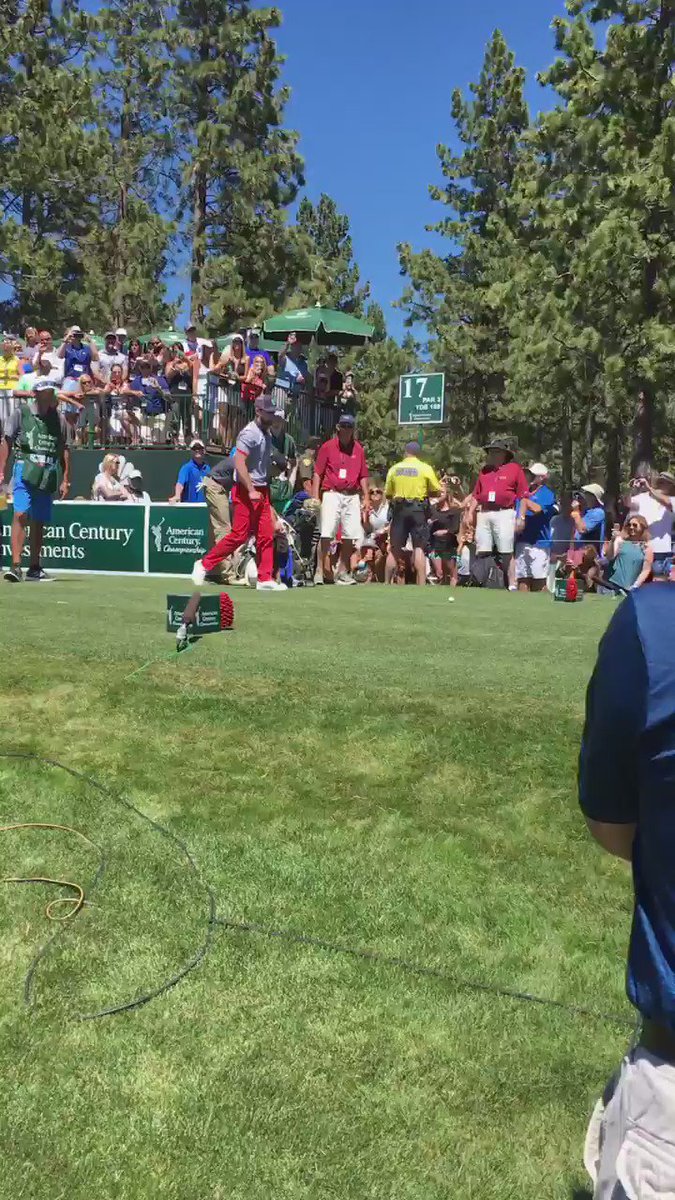 RT @NotahBegay3: @jtimberlake hits teeshot on 17 @ACChampionship. @StephenCurry30 @alfonso_ribeiro join in the fun! #ACChampionship https:/…