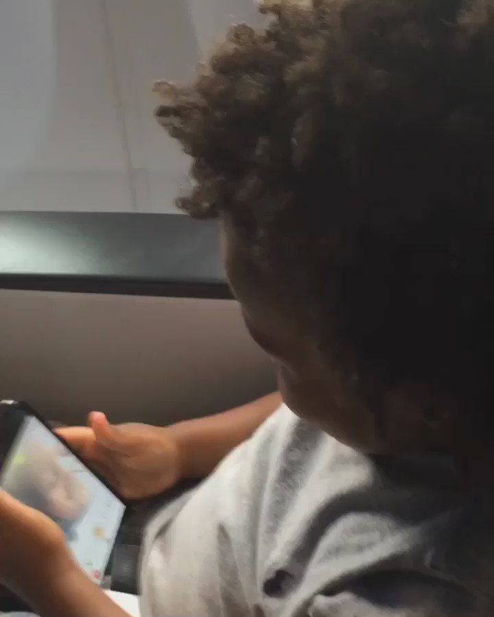 When Your 2 Year Old Is Learning The Features. Dying because he's in his own world. Making faces & all! So funny ???? https://t.co/Yd1OKeKEEM