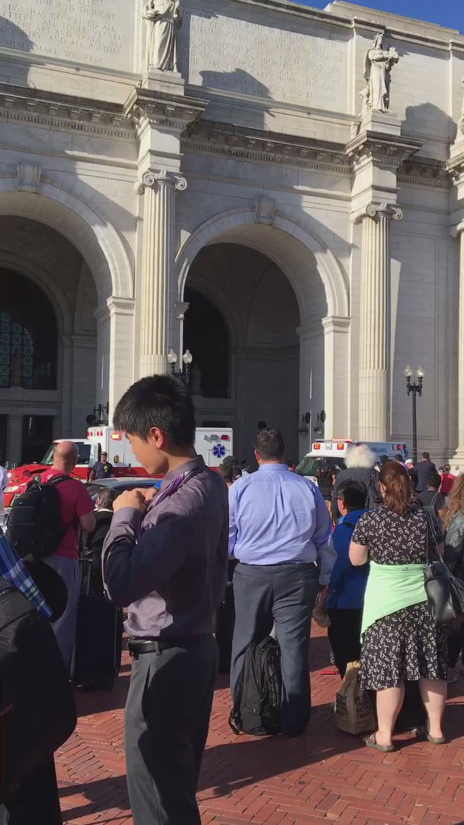 RT @NomikiKonst: Weird security scare at Union Station in DC. Everyone evacuated -even from their tables at restaurants. Now all OK? https:…