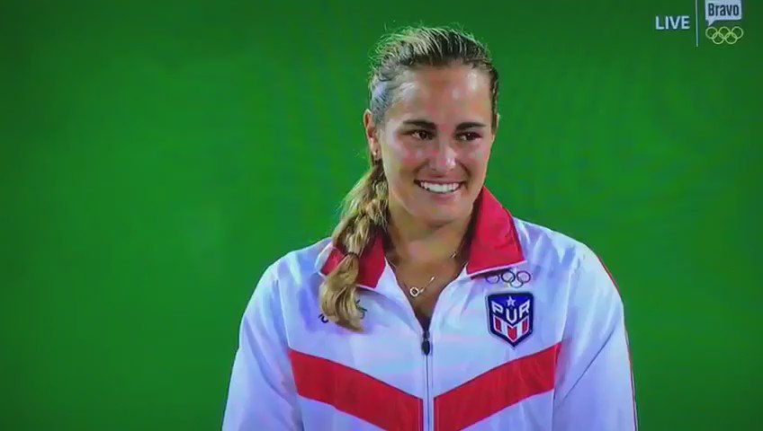 You are amazing, @MonicaAce93! ¡Orgullo Boricua! ¡Qué viva Puerto Rico! #Rio2016 https://t.co/IN4fujyHOh