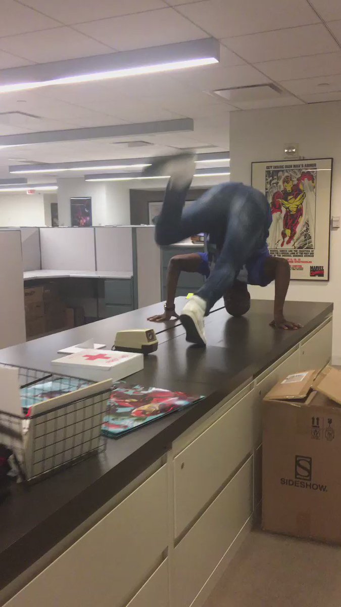 Had to show the team @marvel comics that I really am SpiderMan???? https://t.co/ZocaK47pkL