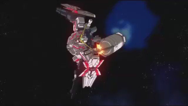 このシーン好きだわ持ってる武器全部使う感じが大好き#ガンダムUC このシーン好きだわ持ってる武器全部使う感じが大好き#ガンダムUC
