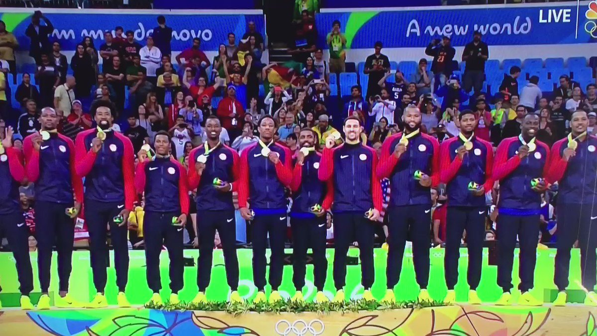 And Then There Was GOLD! #USABasketball Proud of you Fellas. Congrats to #SpainBasketball #SerbiaBasketball #Rio2016 https://t.co/sxaRdekYQr