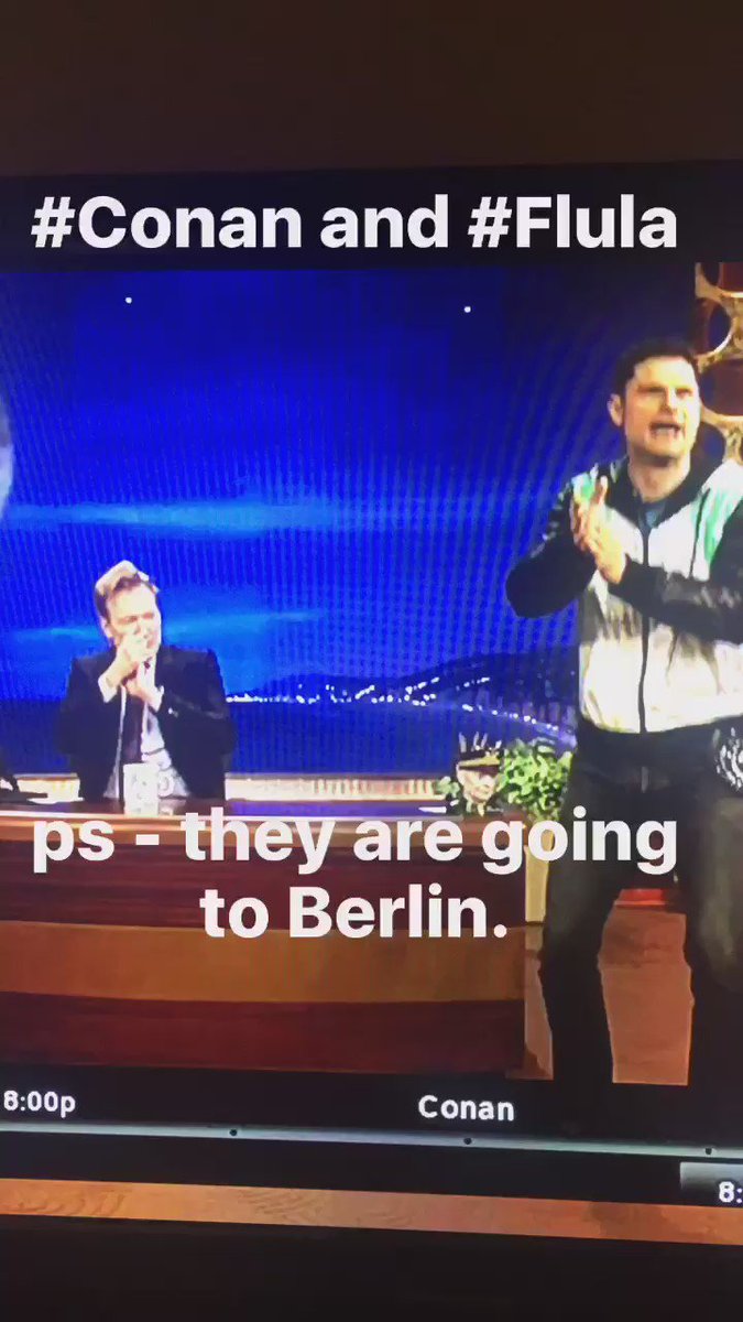 Delighted watching @flula and @ConanOBrien #conan https://t.co/zG4c6eleLP