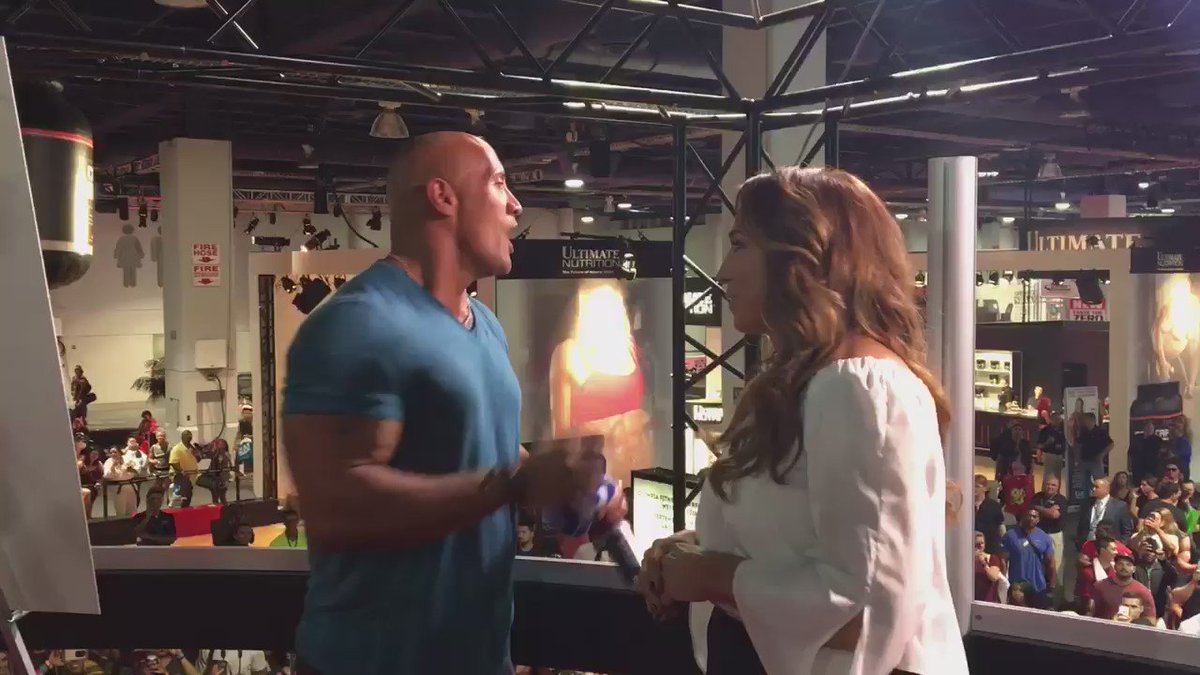 RT @SevenBucksProd: There's no controlling this crowd's excitement when @DanyGarciaCo & @TheRock surprise the @MrOlympiaLLC Expo. https://t…