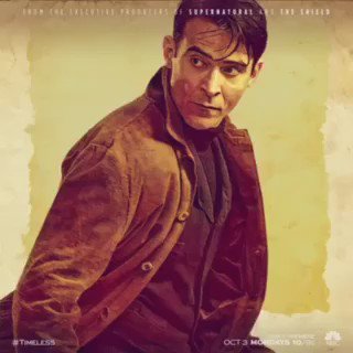 Catch @NBCTimeless Monday, October 3rd at 10/9c. #Timeless #Flynn https://t.co/4nTiEw7Knk