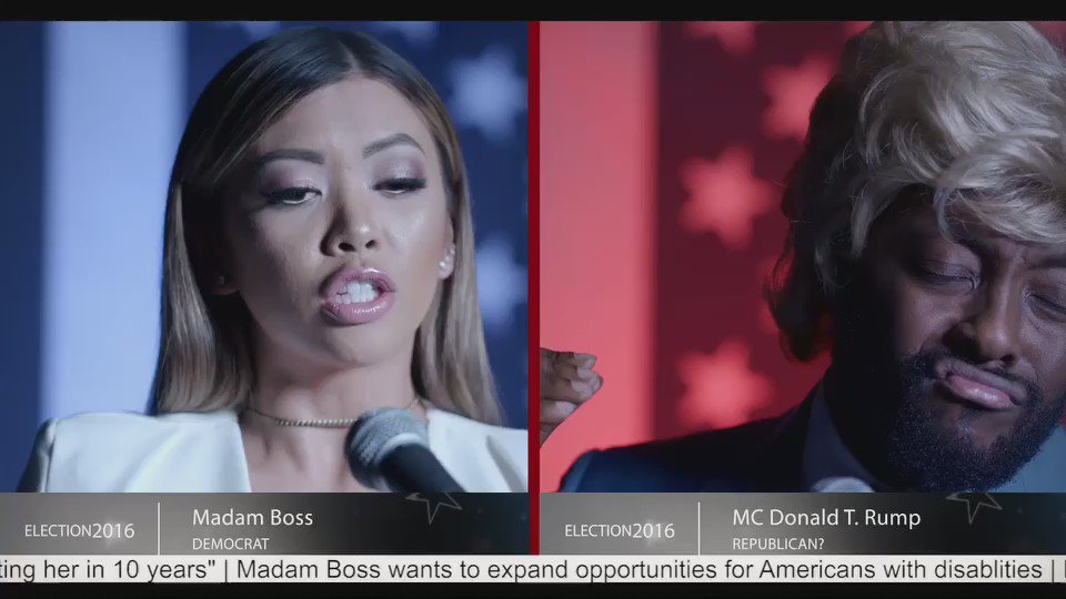 RT @LianeV: Having a Presidential Debate with @iamwill & @apldeap New Music Video! ✨#Respect #Vote #StrongWomenRule https://t.co/5bVKPvxmRd