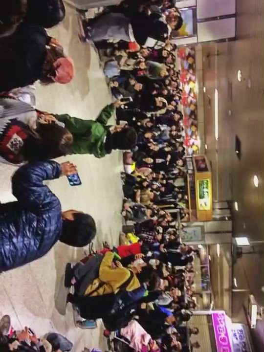 日ハム優勝の瞬間 ✨ 札駅すごい!!