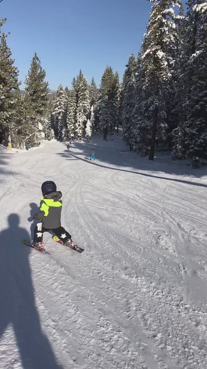 I think he's pretty good at this considering he's only 5. #milo #skiing ???? https://t.co/1xXjZSsg4g