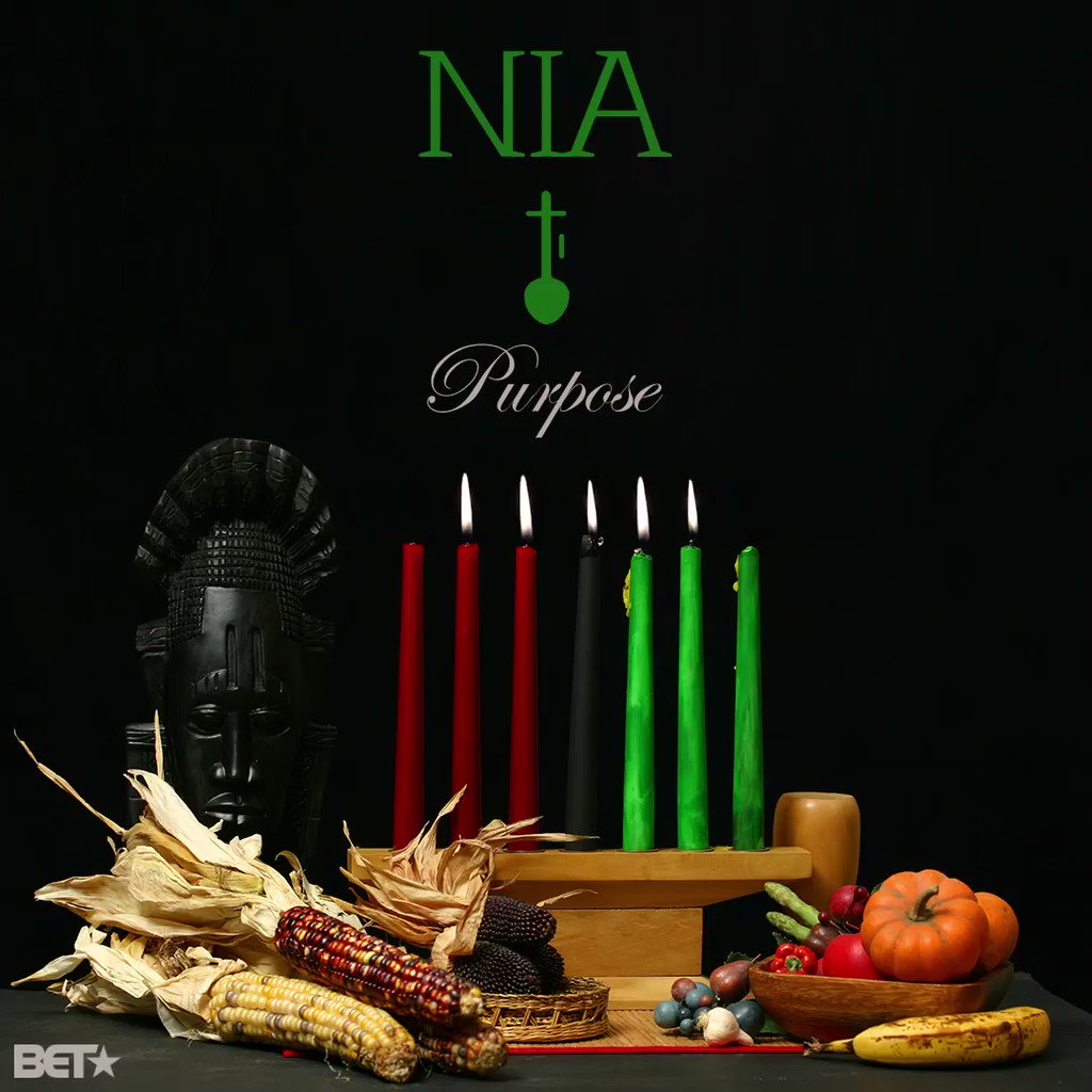 Day Kwanzaa Day 5 is all about Nia which means Purpose