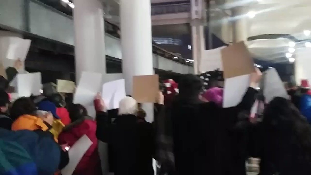 RT @MrWx0: Outside Terminal 5 Ohare #refusefascism https://t.co/iytA9sl8OF