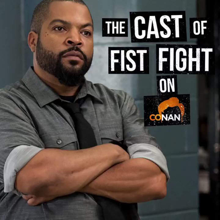 #FistFight cast will be making an appearance on @ConanOBrien tonight on TBS. Don't miss it. @TeamCoco https://t.co/6lAWCYBhPr