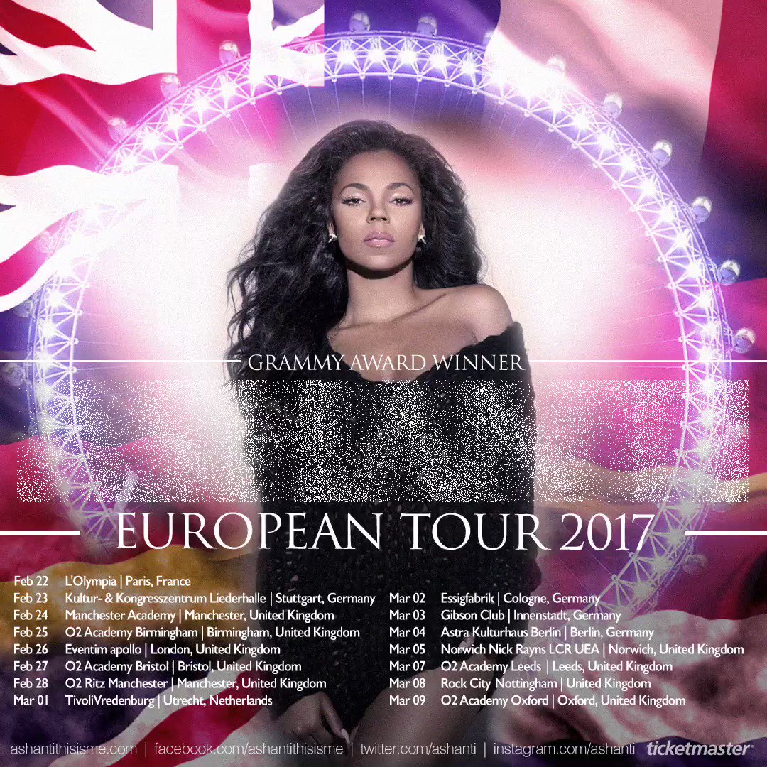 RT @ashantixtra: Watch out Europe! Here we come! #ashanti #european #tour @ashanti https://t.co/1ozMGlCYFQ