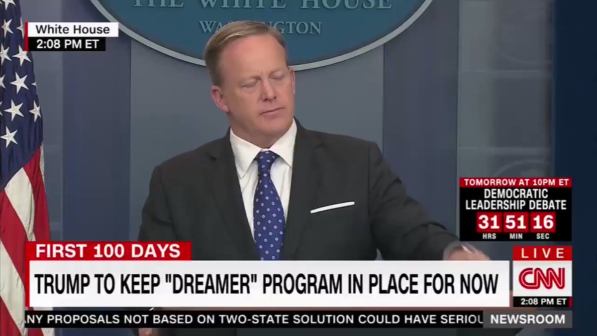 RT @HRC: Wherein @PressSec fails today's history test on whether civil rights are federally protected. #shame https://t.co/XsC2BycBJt