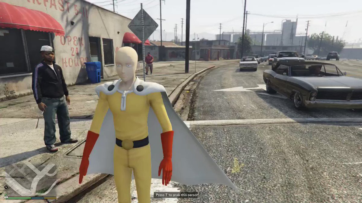 GTA5にワンパンマン(サイタマ)を呼び出した結果。続きが見たい方はこちら GTA5にワンパンマン(サイタマ)を呼び出した結果。続きが見たい方はこちら