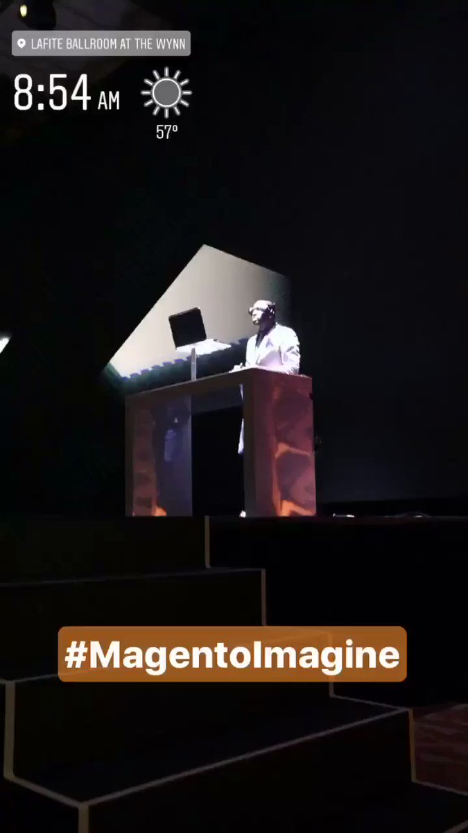 magento: There's a buzz in the Lafite Ballroom. #MagentoImagine is about to begin! https://t.co/O6X9FzZDOq