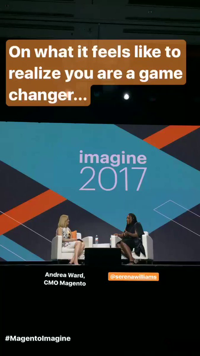 magento: The Legendary @serenawilliams & Magento CMO @awatpa have captivated our #MagentoImagine audience. https://t.co/YdRN1mdjhu