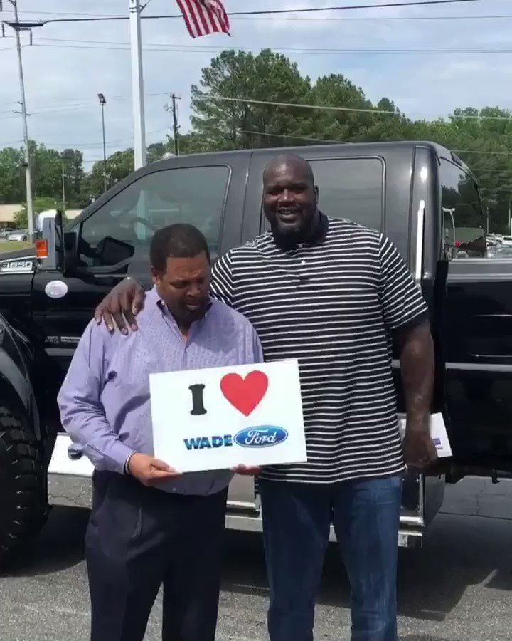Shout out to @wadefordatl just gotta SHAQ SIZED f650     thanks FORD FOR MAKING BIG TRUCKS FOR BIG GUYS https://t.co/WCDdMO4jwM