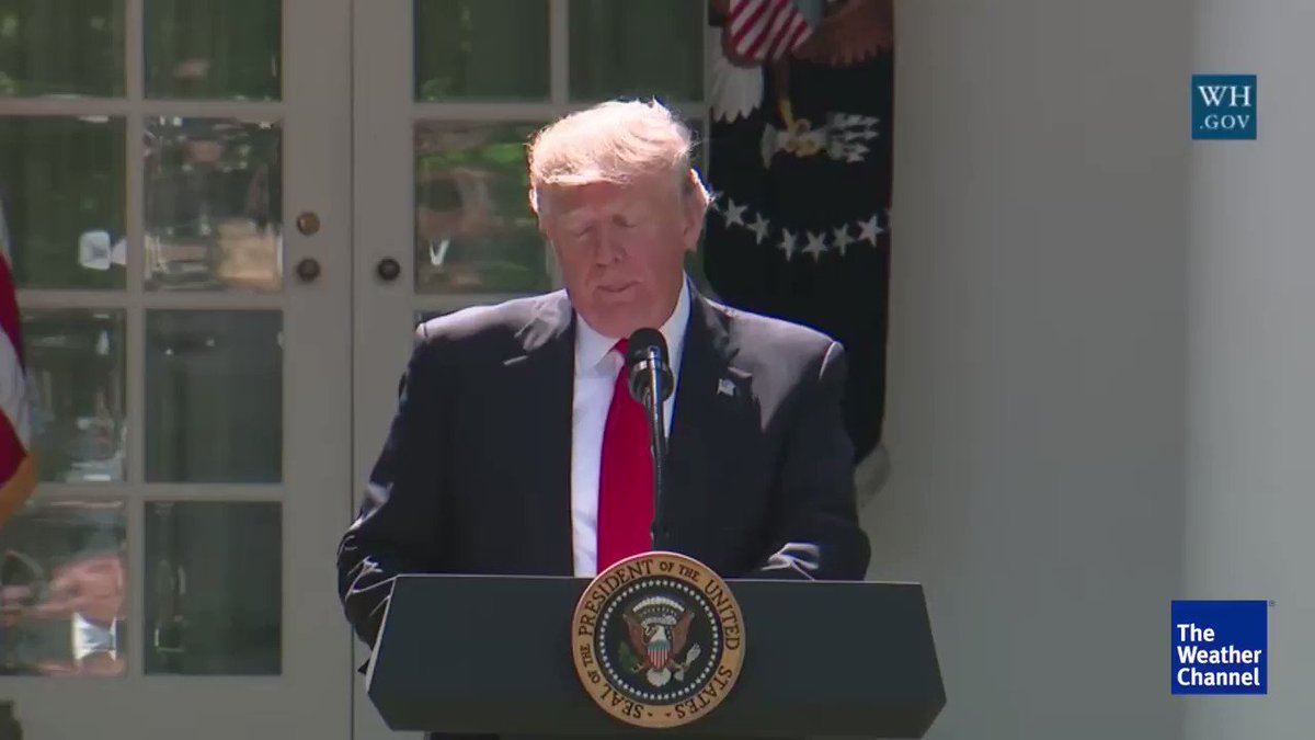 RT @weatherchannel: BREAKING: Trump pulls U.S. out of #ParisAgreement – here's what that means. https://t.co/eLhmTR9gdb