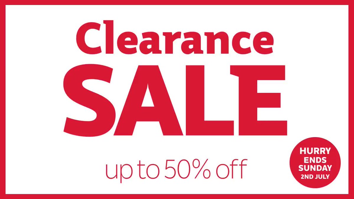 Clearance Sale must end Sunday. Get up to 50% off! Hurry, before it's too late - https://t.co/IcEIjhWzUY https://t.co/cufwzowoTy