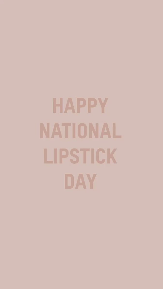 https://t.co/sbyklMQhdE #NationalLipstickDay https://t.co/wF9ZRmApix