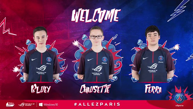 Welcome to our Rocket League team !
🚗 @ChausetteRL
🏎️ @Ferra_RL
🚙 @BlueyRL
🔴🔵 https://t.co/peG1IgklnJ https://t.co/QEKADyjSyv
