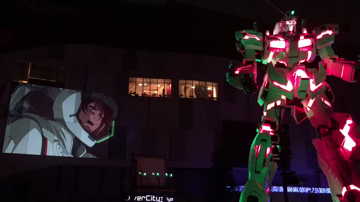 夜間演出『機動戦士ガンダムUC RE:MIX0096』続きです。RE:0096のダイジェスト映像でOP曲の「Into t 夜間演出『機動戦士ガンダムUC RE:MIX0096』続きです。RE:0096のダイジェスト映像でOP曲の「Into t