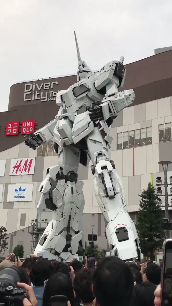 お台場ユニコーンガンダム立像、初日17時の変形(動画) #ユニコーンガンダム #g_uc #ガンダム #gundam お台場ユニコーンガンダム立像、初日17時の変形(動画) #ユニコーンガンダム #g_uc #ガンダム #gundam