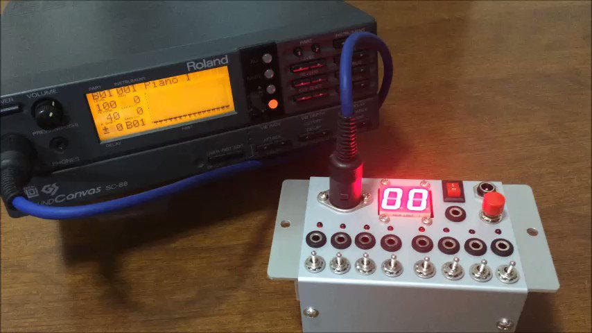 SYSTEM Y 171台目のユニット「ぱちぱちMIDI(UMT)」完成!!2進法で入力してあらゆるMIDI信号が送れる SYSTEM Y 171台目のユニット「ぱちぱちMIDI(UMT)」完成!!2進法で入力してあらゆるMIDI信号が送れる