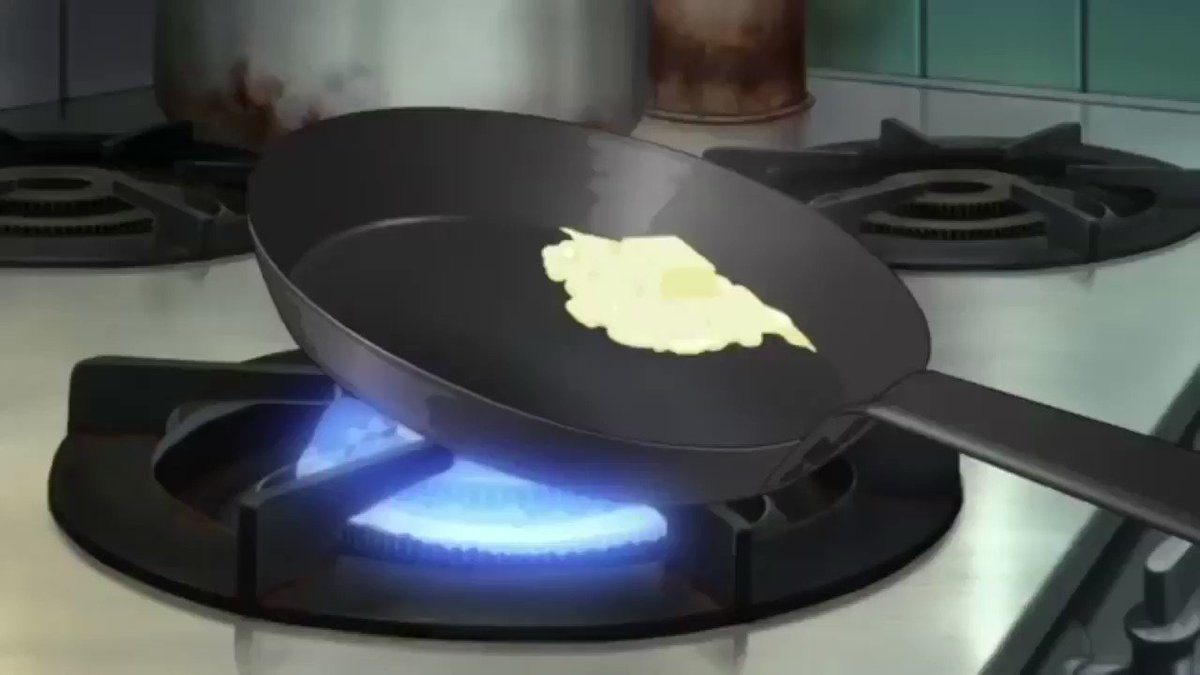 燐のオムライス美味しそうだよなぁ#青エク #青の祓魔師 燐のオムライス美味しそうだよなぁ#青エク #青の祓魔師