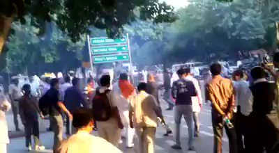 Video: Fringe Hindu group bursts crackers outside SC to protest against ban on sale during Diwali, detained