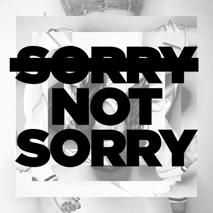 Big, big thank you to all of you and to everyone who has supported my music ❤️❤️ #SORRYNOTSORRY https://t.co/W8LTh6NBZj