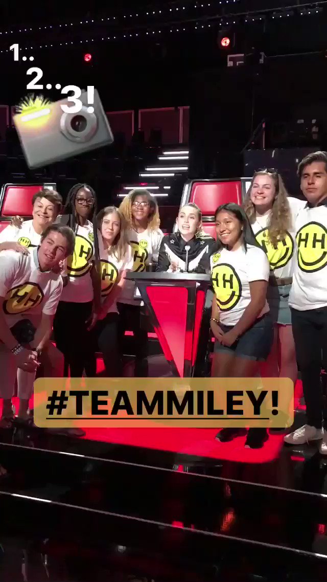 #TeamMiley @happyhippiefdn @nbcthevoice! youth from @HappyHippieFdn partners @myfriendsplace and @seedsofpeace https://t.co/l1iKxckrZ4