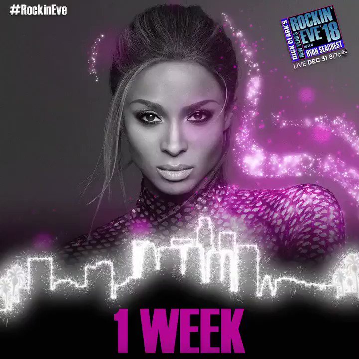 1 Week Away! Soooo Excited To Ring In The New Year With You All on ABC! @NYRE Let’s Go! ???????? https://t.co/UJTYVbgXKM