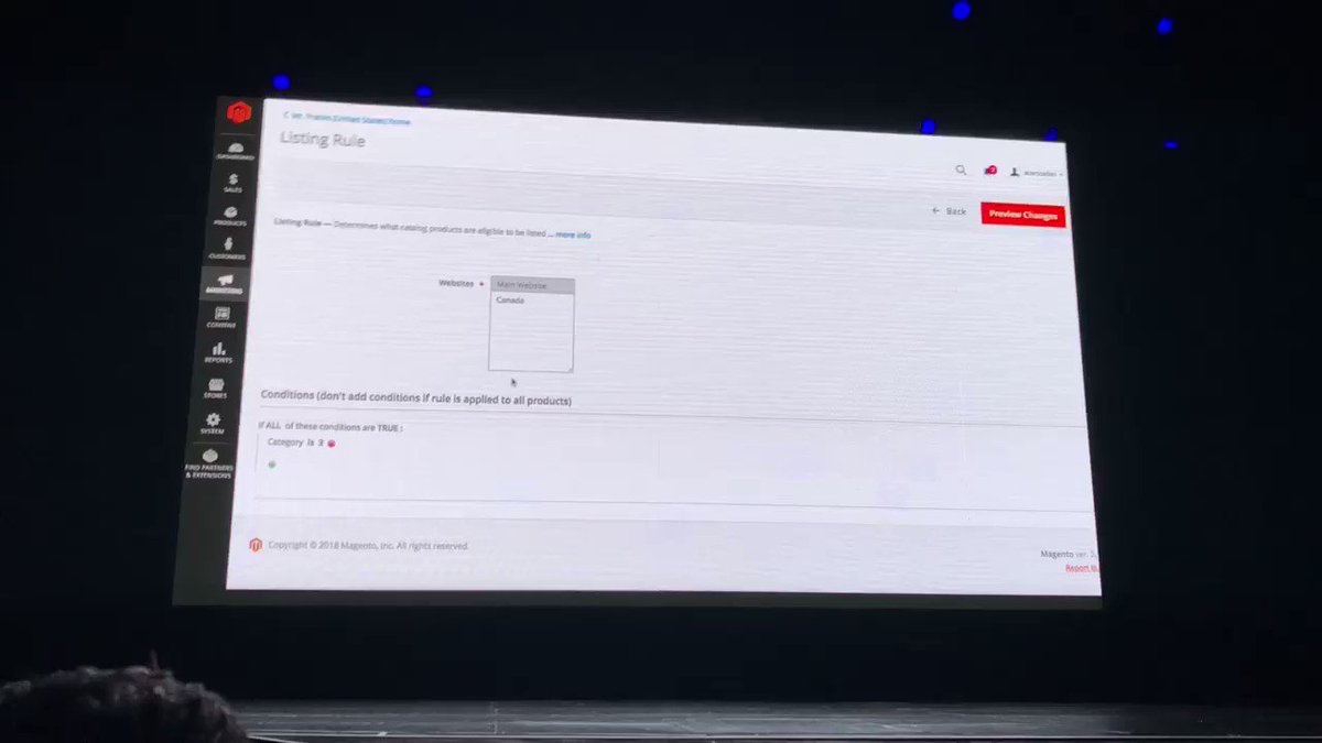 sylvainraye: #magento sales channel video presentation #MagentoImagine https://t.co/GC43xWQBui