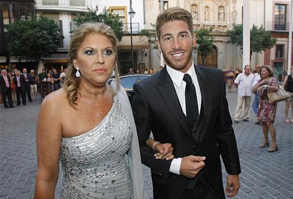 Photo of Sergio Ramos  & his  Mother  Paqui Ramos