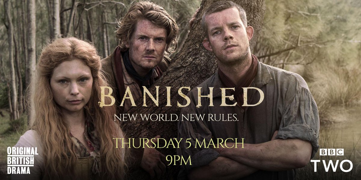New world. New rules. Epic seven-part drama series #Banished starts Thursday 5 March on @BBCTwo. 