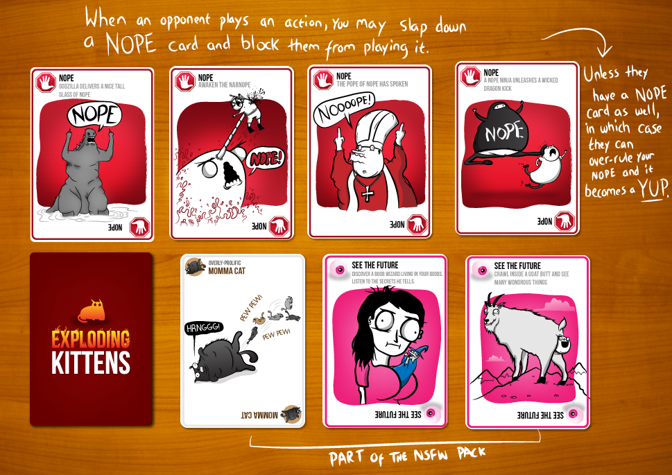 Matthew (The Oatmeal) gives us a preview of some of the action cards