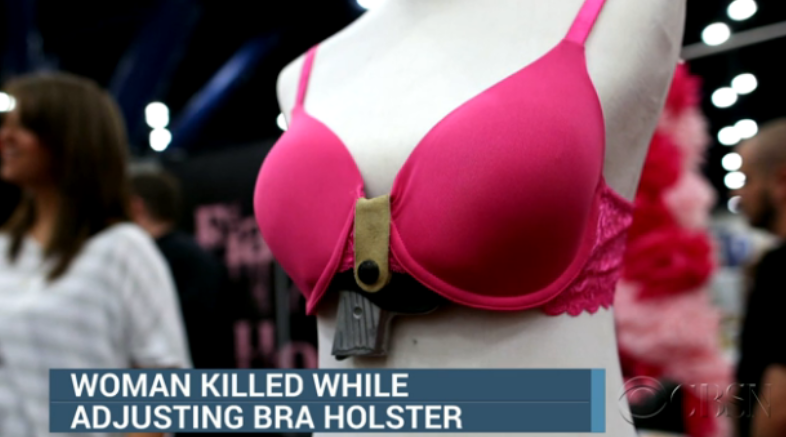 A Woman shoots herself while adjusting bra holster - TwitterTrails
