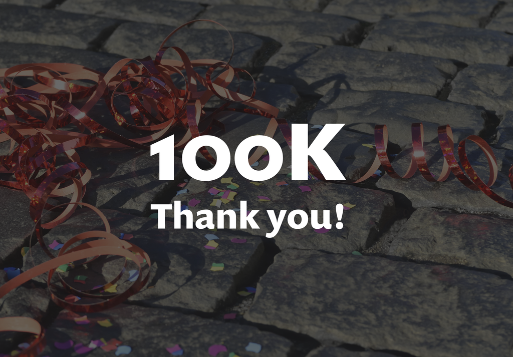 we just hit 100k followers to all of our old new friends we ve