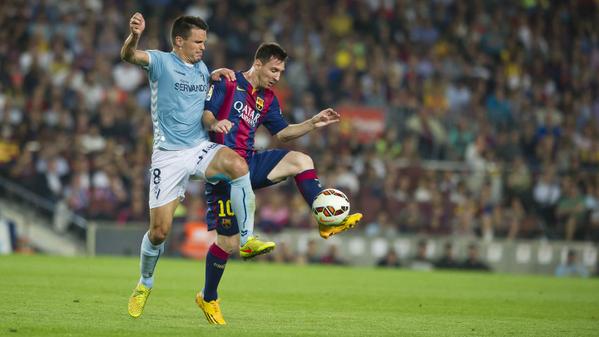 Messi couöd now become La Liga's all-time top scorer in El-Clasico [via @FCBarcelona]