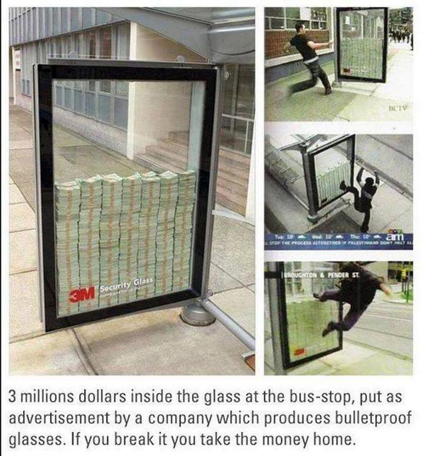 3 million dollars at the bus stop! http://t.co/UA4hMNklcl