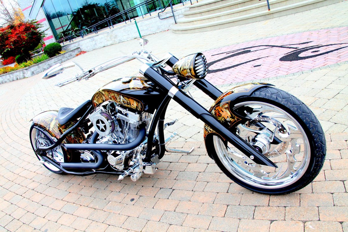 Support Military Hunt Custom: The Show of Support Military Hunt Custom OCC Chopper is ...