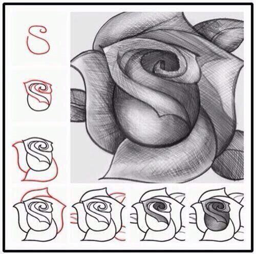 How to draw a rose.. http://t.co/BtIoHHZE8g