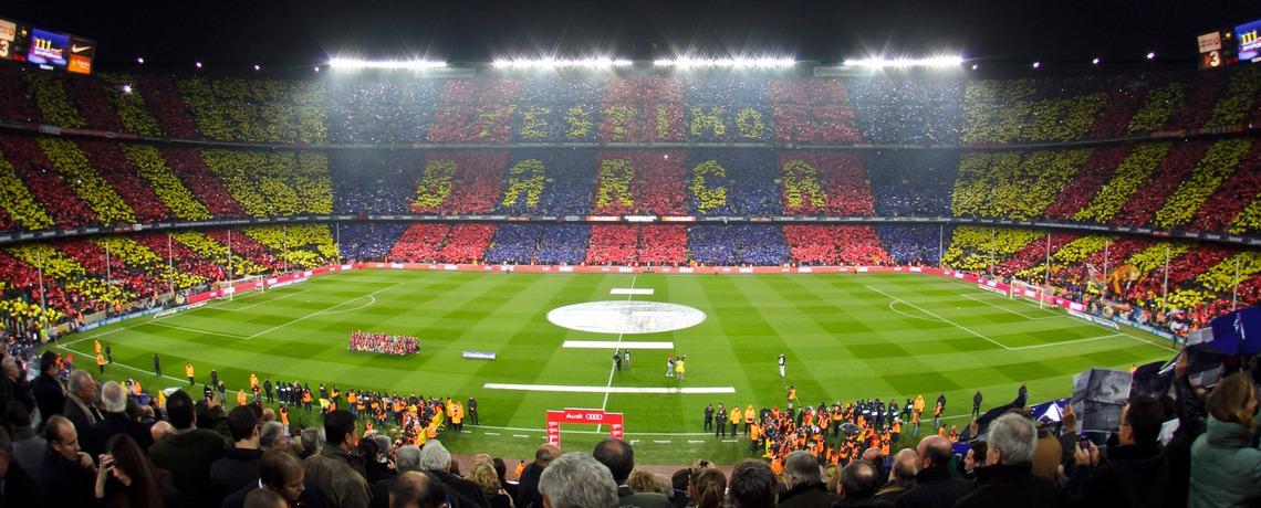 Complete the tweet with a hashtag: Being at the Camp Nou is... http://t.co/rtjvuSuGwK