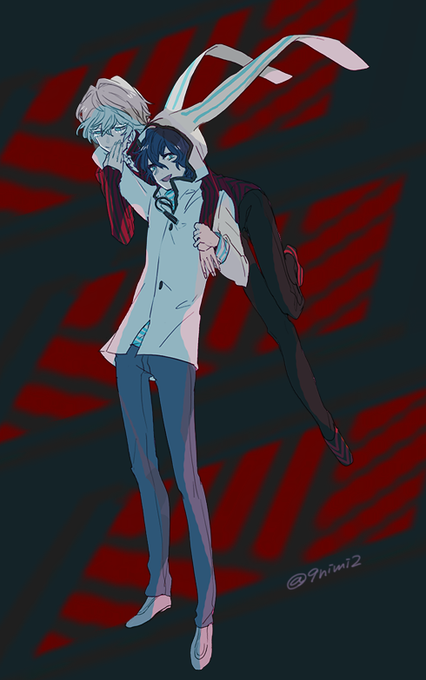 デビサバ2無印プレイしてたときに描いてたうさみみセンセイと憂う者のらくがき デビサバ2無印プレイしてたときに描いてたうさみみセンセイと憂う者のらくがき