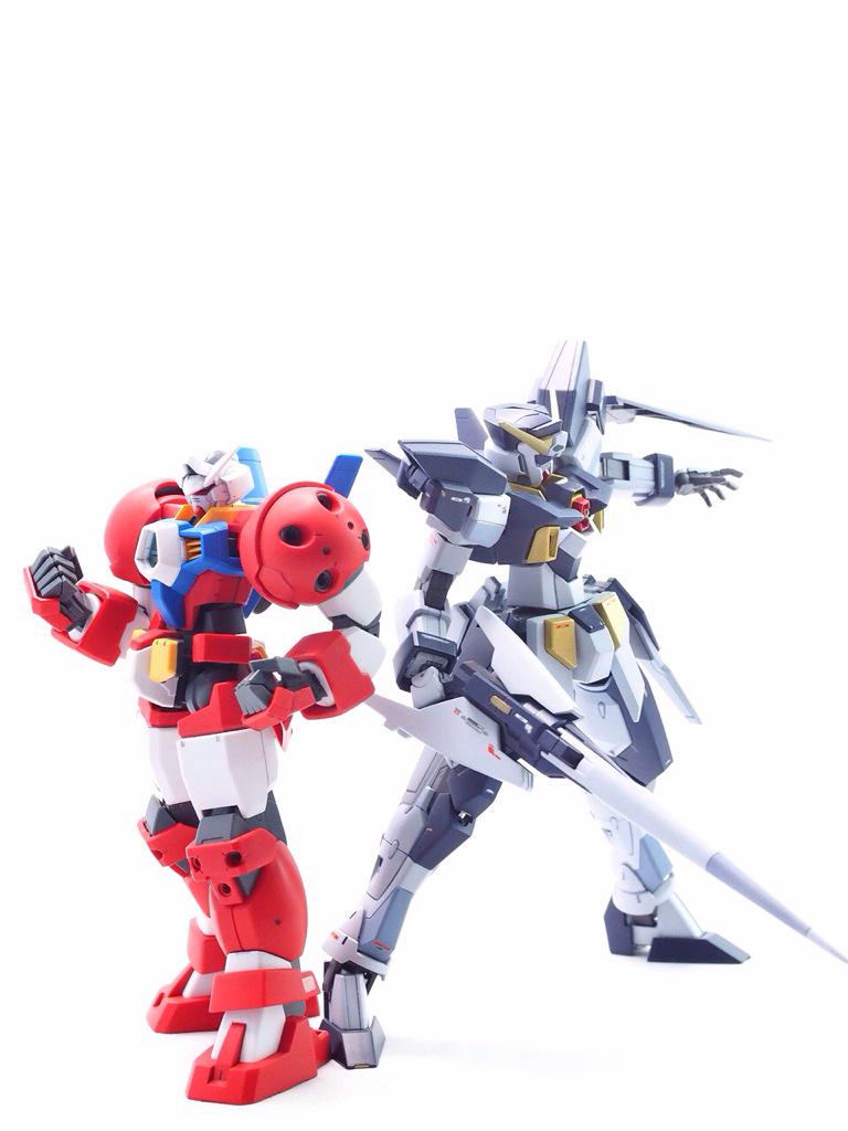 タイタス&ダークハウンドの別写真ですタイタスがガンプラバトルしたら打撃系ではなくてキン肉マンみたいなプロレス技だったりプ タイタス&ダークハウンドの別写真ですタイタスがガンプラバトルしたら打撃系ではなくてキン肉マンみたいなプロレス技だったりプ