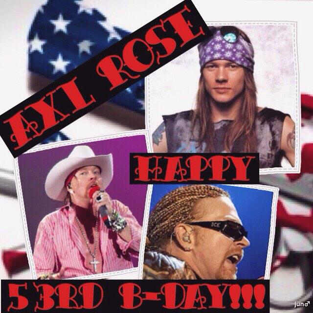 Axl Rose’s Birthday Celebration | HappyBday.to