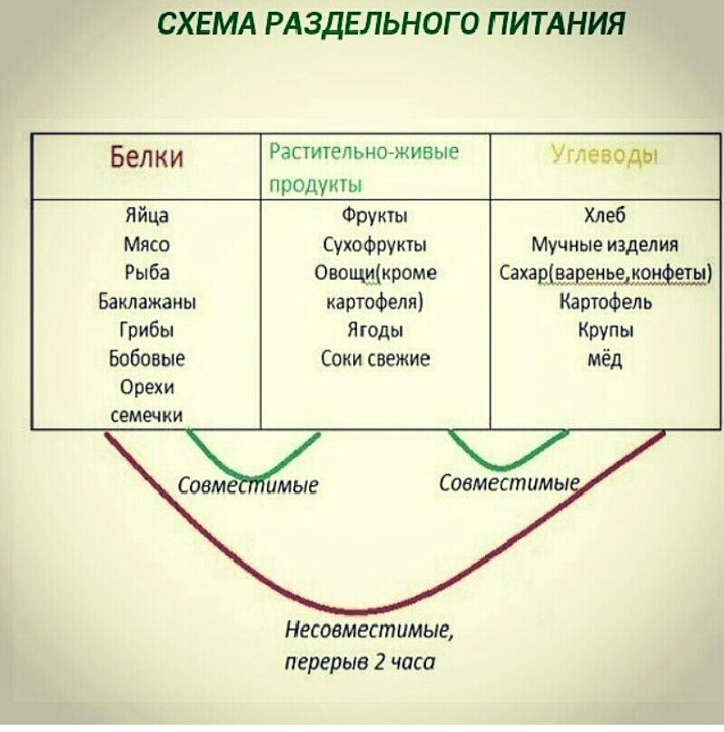 Диета На Раздельном Питании Отзывы