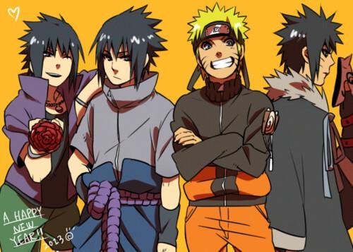 Yormiii : The Opposite Universe !! Menma Naruto and Flirty Sasuke